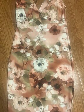 Windsor Pink Floral Midi Sheath Dress